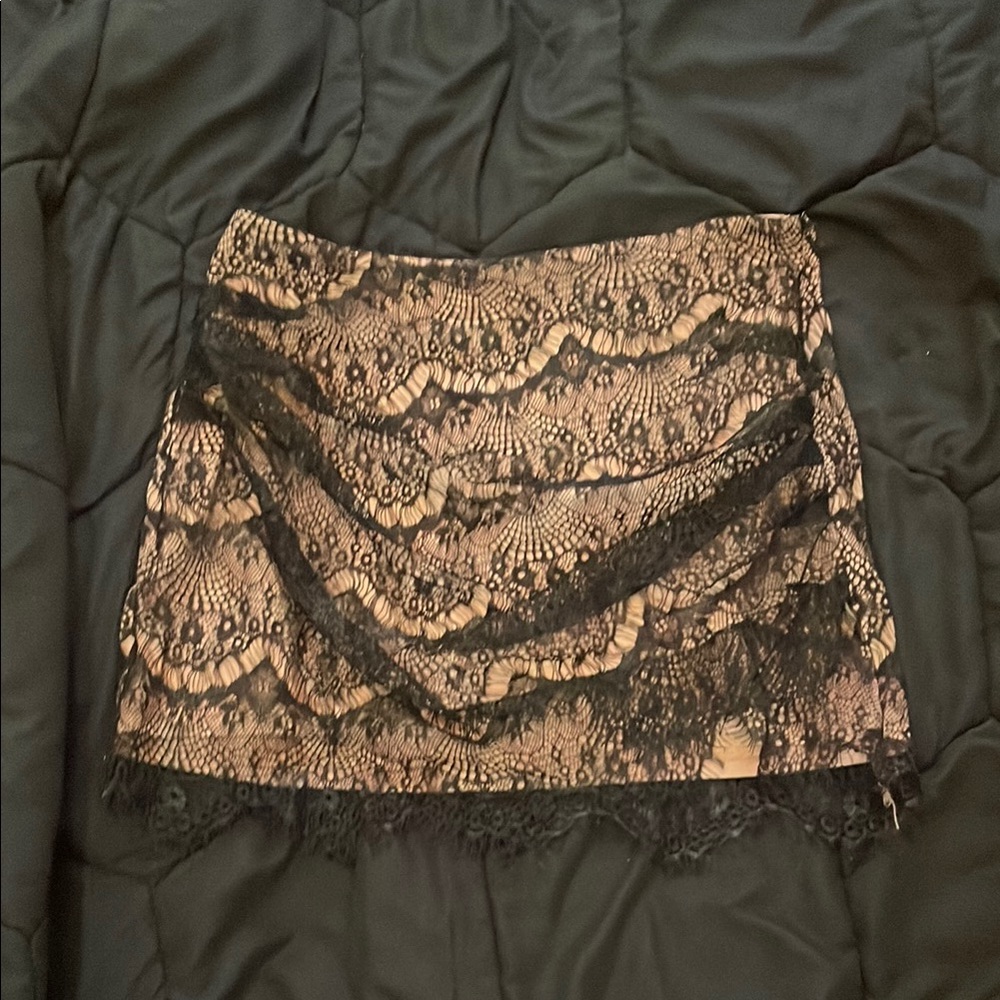 Elegant Black Lace Skirt